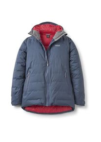 Rab Valiance Jacket Daunenjacke Women (Größe 38 |blau |wasserdicht)