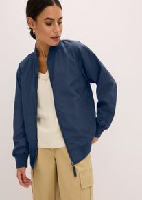 bonprix Blouson, blau, Gr.44, modischer Blouson mit Rei&szlig;verschluss vorne und Taschen