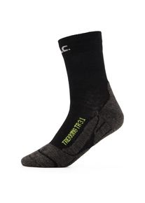 P.A.C. Trekking Light Wandersocken Kinder (Gr 27-30 |schwarz)