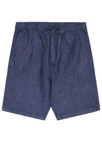KnowledgeCotton Apparel Fig Loose Linen Shorts Shorts Men (Gr XS |blau)