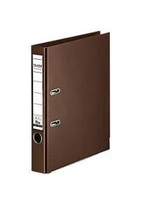 Falken Chromocolor Ordner Schmal DIN A4 50 mm Braun 2 Ringe S50 Kunststoff