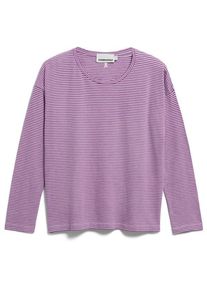 armedangels Xianaa Lovely Stripes Longsleeve Damen (Gr M |rosa)