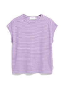 T-Shirt armedangels Ofeliaa Lovely Stripes Damen (Gr M |lila)