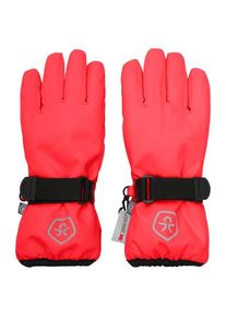 Color Kids Gloves Waterproof Handschuhe Kinder (Größe 10-12 Years |rot |wasserdicht)