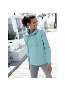 Langarmshirt Classic Basics "Shirt", Damen, Gr. 42, gr&uuml;n (mint), 100% Baumwolle, meliert, unifarben, ohne Ausschnitt, Shirts Langarmshirt