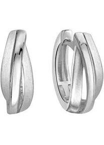 Paar Creolen Firetti "Schmuck Geschenk Silber 925 Ohrschmuck verschlungen", silber (silberfarben), Ohrringe, Damen, 13mm, Silber 925 (Sterlingsilber)