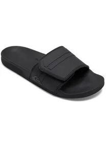 Sandale Quiksilver "Rivi Slide Adjust", Herren, Gr. 11 (44), schwarz (schwarz, grau, schwarz), Obermaterial: Synthetikmaterial / Futter: Textil / Au&szlig;ensohle: TPR, Schuhe Sandale