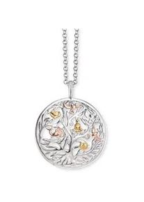 Kette mit Anh&auml;nger Engelsrufer "Kette Lebensbaum", rosa (silberfarben, goldfarben, ros&eacute;goldfarben), Halsketten, Damen, Silber 925 (Sterlingsilber), L: 50