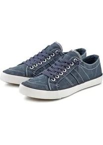 Sneaker AUTHENTIC LE JOGGER "Textilschuh, Stoffschuh, Schn&uuml;rschuh, Halbschuhe, Freizeitschuhe", Herren, Gr. 43, blau, Obermaterial: 100% Textilmaterial. Decksohle: 100% Textilmaterial. Futter: 100% Textilmaterial. Laufsohle: 100% Synthetik, unifarben, Basic, Schuhe Sneaker, Schn&uuml;rhalbschuh, Slipper, Turnschuh aus weichem Textilmaterial VEGAN