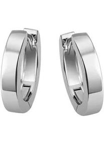 Paar Creolen Firetti "Schmuck Geschenk Silber 925 Ohrschmuck gl&auml;nzend", silber (silberfarben), Ohrringe, Damen, 14,3mm, Silber 925 (Sterlingsilber)