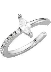 Ohrklemme Firetti "Schmuck Geschenk Silber 925 Ear Cuff", silber (silberfarben, kristallwei&szlig;, kristallwei&szlig;), Ohrringe, Damen, Silber 925 (Sterlingsilber), mit Zirkonia (synth.)