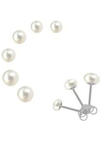 Perlenohrringe Firetti "Multipack Schmuck Geschenk Silber 925 Ohrschmuck Perle", wei&szlig; (silber, 925, wei&szlig;), Ohrringe, Damen, Perlen Silber 925 (Sterlingsilber), Perlen, Silber 925 (Sterlingsilber), mit S&uuml;&szlig;wasserzuchtperle