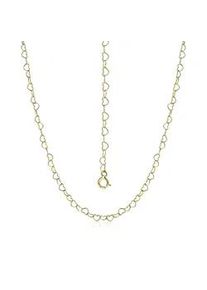 Kette ohne Anh&auml;nger Firetti "Schmuck Geschenk Silber 925 Halsschmuck Halskette Fantasie" Gr. 45, gold (gelbgoldfarben), Halsketten, Damen, 45, Silber 925 (Sterlingsilber), B: 3mm, Made in Germany, B:3mm