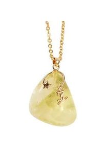 Kette mit Anh&auml;nger Firetti "Schmuck Geschenk Halsschmuck Anker/Halskette Sternzeichen Geburtsstein", gold (gelbgoldfarben), Halsketten, Damen, Stier, Edelstahl, L: 50 B: 2mm, Made in Germany - mit Edelstein, B:2mm