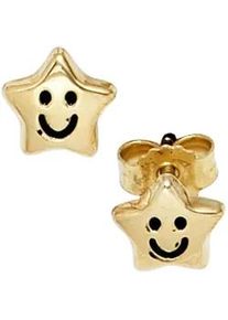 Paar Ohrstecker Jobo "Stern", gold (gelbgold 333), Ohrringe, Damen, Gelbgold 333, 333 Gold