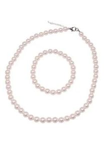 Ketten und Armband Set Firetti "Multipack Schmuck Geschenk Schmuckset", bunt (silberfarben, wei&szlig;), Schmuck_Sets, Damen, Messing, Perlen, Made in Germany - mit Muschelkernperle