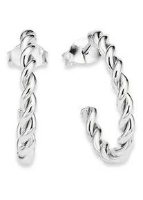 Paar Creolen Bruno Banani "Schmuck Geschenk Silber 925 Ohrschmuck Ohrringe", silber (silberfarben), Ohrringe, Damen, 19,5mm, Silber 925 (Sterlingsilber)