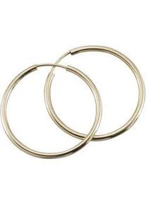 Paar Creolen Firetti "Schmuck Geschenk Gold 333 Basic", gold (gelbgoldfarben), Ohrringe, Damen, 30mm, Gelbgold 333