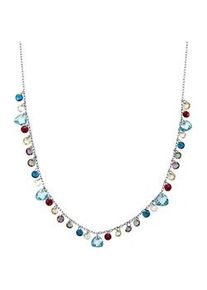Kette mit Anh&auml;nger Firetti "Schmuck Geschenk Silber 925 Halsschmuck Halskette Herz", bunt (silberfarben, t&uuml;rkis, kristallwei&szlig;, hellblau, rot, creme, violett, braun), Halsketten, Damen, Silber 925 (Sterlingsilber), L: 45 B: 1,2mm, mit Zirkonia (synth.), B:1,2mm