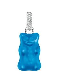 Kettenanh&auml;nger Thomas Sabo "Thomas Sabo x HARIBO Schmuck: Gro&szlig;er Anh&auml;nger Goldb&auml;r", blau (silberfarben, blau, kristallwei&szlig;, blau, kristallwei&szlig;), Schmuckanh&auml;nger, Damen, Silber 925 (recycelt), 4,05 g, Kettenanh&auml;nger, mit Kristallglas, Zirkonia (synth.)