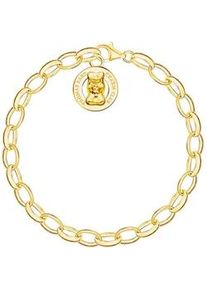 Charm-Armband Thomas Sabo "Thomas Sabo x HARIBO Schmuck: Charm-Armband" Gr. 19, gold (gelbgoldfarben), Armb&auml;nder, Damen, 19, Silber 925 (recycelt), Charm-Armband