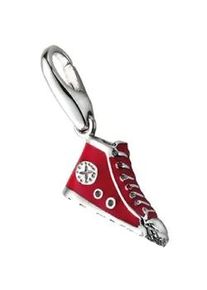Charm-Einh&auml;nger "Turnschuh, Silber 925", rot, Giorgio Martello MILANO, Charms, Damen, Silber 925 (Sterlingsilber)