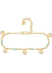 CAI Armband CA&Iuml; "925 Silber vergoldet Amazonit Pl&auml;ttchen", gelb, Armb&auml;nder, Damen, 15+4cm, Silber 925 (Sterlingsilber), gl&auml;nzend, Armband