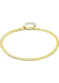 Silberarmband Kangaroos "Schmuck Geschenk Silber 925 Armschmuck Heringbone, K0061B", gold (gelbgoldfarben), Armb&auml;nder, Damen, 21cm, Silber 925 (Sterlingsilber), Silberarmband