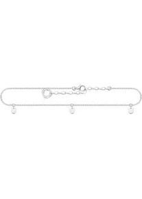 Fu&szlig;kette Thomas Sabo "AK0025-001-21-L27V" Gr. 27, silber (silberfarben), Fu&szlig;ketten, Damen, 27, Silber 925 (recycelt)