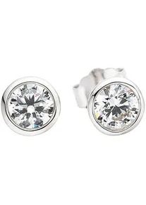 Paar Ohrstecker "Schmuck Geschenk Ohrschmuck Ohrringe", silber (silberfarben, kristallwei&szlig;, kristallwei&szlig;), ANISTON JEWELRY & WATCHES, Ohrringe, Damen, 5,8mm, Silber 925 (Sterlingsilber), mit Zirkonia (synth.)