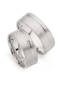 Phoenix Trauring PH&Ouml;NIX "Schmuck Geschenk Silber 925 Trauring Ehering LIEBE versch. Varianten" Gr. 60, silber (silberfarben), Fingerringe, Damen, 60, 0,01 SI = kleine Einschl&uuml;sse mit Brillant, Silber 925 (Sterlingsilber), 7mm, Trauring, Made in Germany - wahlweise mit oder ohne Brillant