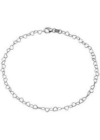 Fu&szlig;kette Firetti "Schmuck Geschenk Silber 925 K&ouml;rperschmuck Fantasie Herzen Liebe", silber (silberfarben), Fu&szlig;ketten, Damen, Silber 925 (Sterlingsilber)