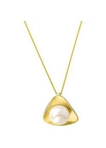 Kette mit Anh&auml;nger Celesta, wei&szlig;, Halsketten, Damen, 45,0cm, Silber 925 (Sterlingsilber), L: 45 B: 19mm, gl&auml;nzend, B:19mm