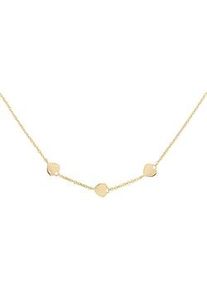 CAI Collierkettchen CA&Iuml;, gelb, Halsketten, Damen, 39,0+5,0cm, Silber 925 (Sterlingsilber), L: 44 B: 5,5mm, gl&auml;nzend, B:5,5mm