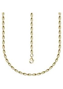 Collierkettchen Firetti "Schmuck Geschenk Silber 925 Kugelkettengliederung 2,5 mm breit" Gr. 50, gold (gelbgoldfarben), Halsketten, Damen, 50, Silber 925 (Sterlingsilber), B: 2,5mm, Made in Germany, B:2,5mm
