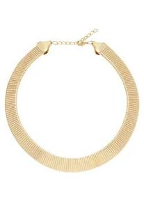 Schlangenkette Lascana "Chunky Halskette", Damen, Gr. Metall, gold (goldfarben), gl&auml;nzend, Halsketten, Collier, abgerundete chunky Schlangenkette