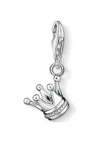 Charm-Einh&auml;nger Thomas Sabo "Krone", silber (silberfarben), Charms, Damen, Silber 925 (recycelt)