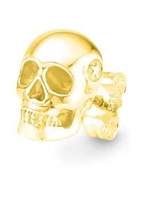 Single-Ohrstecker Bruno Banani "Schmuck Geschenk Silber 925 Ohrschmuck Ohrring Single Scull Totenkopf", gold (gelbgoldfarben), Ohrringe, Herren, Silber 925 (Sterlingsilber)