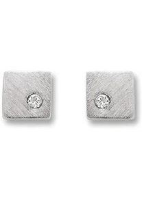 Paar Ohrh&auml;nger ONE ELEMENT "Zirkonia Viereck Ohrringe Ohrstecker aus 925 Silber", silber, Ohrringe, Damen, Damen, Silber 925 (Sterlingsilber), Dezente Symbolik &ndash; stilvoller Begleiter f&uuml;r jeden Anlass