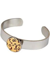 Armband DeMarie "Edelstahl mit Silber-/Goldeinlage", bunt (mehrfarbig), Armb&auml;nder, Damen, 18cm, Edelstahl, gl&auml;nzend, Armband