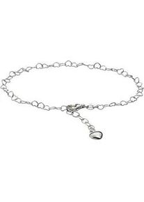 Fu&szlig;kette Firetti "Schmuck Geschenk Silber 925 Herzen", silber (silberfarben), Fu&szlig;ketten, Damen, Silber 925 (Sterlingsilber)