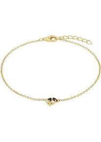 Armband Amor "2039094", grau (gelbgoldfarben, grau, gelb, kristallwei&szlig;, grau, gelb, kristallwei&szlig;), Armb&auml;nder, Damen, 19cm, Silber 925 (Sterlingsilber), Armband, mit Zirkonia (synth.)