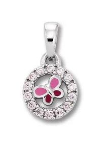 Kettenanh&auml;nger ONE ELEMENT "Zirkonia Schmetterling Anh&auml;nger aus 925 Silber", silber, Schmuckanh&auml;nger, M&auml;dchen, Silber 925 (Sterlingsilber), Kettenanh&auml;nger, Zartes Emblem &ndash; unaufdringlich und dennoch ausdrucksstark