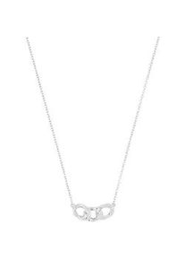 Kette mit Anh&auml;nger Amor "2039103", silber (silberfarben, kristallwei&szlig;), Halsketten, Damen, Silber 925 (Sterlingsilber), L: 45, mit Zirkonia (synth.)