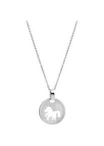 Kette mit Anh&auml;nger Firetti "Schmuck Geschenk Silber 925 Halsschmuck Halskette Ankerkette Pferd", silber (silberfarben), Halsketten, Damen, Silber 925 (Sterlingsilber), L: 45 B: 1mm, B:1mm