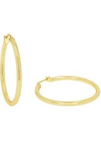 Paar Creolen s.Oliver "2038988, 2038989", gold (gelbgoldfarben), Ohrringe, Damen, 30mm, Silber 925 (Sterlingsilber)