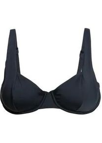 Triangel-Bikini-Top Roxy "Beach Classics", Damen, Gr. XS, Cup B, grau (anthrazit), Obermaterial: 85% Microfaser, 15% Elasthan;, Bikini-Oberteile