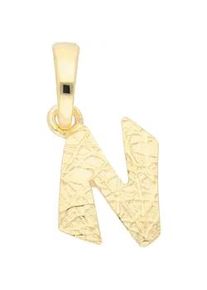 Adelia&acute;s Buchstabenanh&auml;nger ADELIA ́S "Damen & Herren 333 Gold Buchstabenanh&auml;nger N", gold, Schmuckanh&auml;nger, Damen, Gold, f&uuml;r Damen & Herren