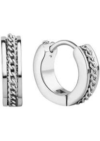 Paar Creolen Vivance "Edelstahl Durchmesser 14mm", Damen, Gr. one-size, Edelstahl, silber (silbergrau), Ohrringe