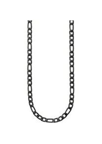 Edelstahlkette Bruno Banani "Schmuck Geschenk Halsschmuck Halskette", schwarz, Halsketten, Damen, Edelstahl, L: 55 B: 5,5mm, Edelstahlkette, B:5,5mm